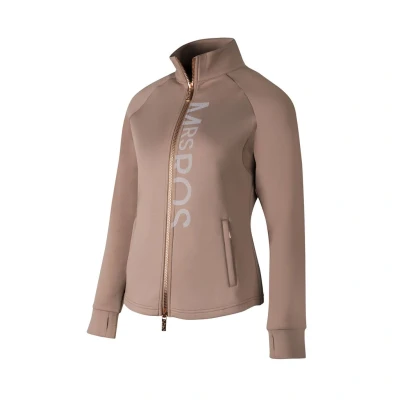 Afbeelding van Mrs. Ros Training Jacket Logo Taupe