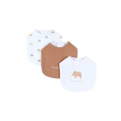 Afbeelding van NOUKIE&#039;S Set van 3 slabbetjes Chiffon Olifant 18 maanden