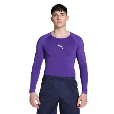 Afbeelding van PUMA heren Performance T shirt Liga Baselayer Tee Ls, Prism Violet, S