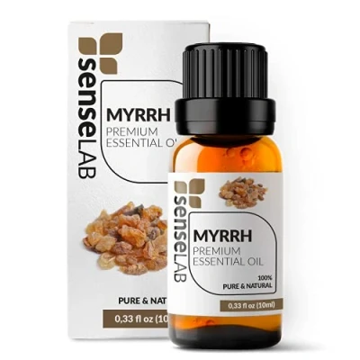 Afbeelding van SenseLAB mirre etherische olie 100% zuivere natuurlijke van therapeutische kwaliteit voor aromatherapie diffuser Meditatie en introspectie (10 ml)