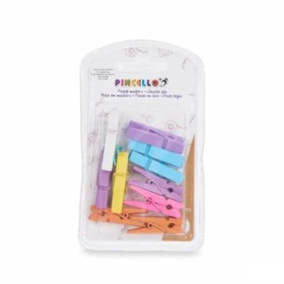 Afbeelding van Klemmen Medium Multicolour Hout (24 Stuks)
