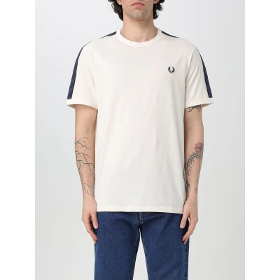 Afbeelding van Fred Perry Tshirt print, Heren, Maat: XL, Blanc