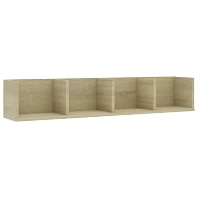 Afbeelding van Cd wandschap 100x18x18 cm spaanplaat sonoma eikenkleurig
