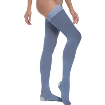 Afbeelding van BeOnTop Medische Compressiekousen 18 23 mmHg Unisex Steunkousen voor Dames en Heren, Anti Embolische Kousen, Postoperatief, Zwangerschap, Spataderen, Elastische Kousen Bloedcirculatie