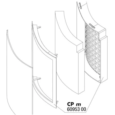 Afbeelding van Jbl Cristalprofi M Greenlinde Houder Filterpad Filters 1 stuk