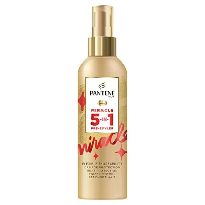 Afbeelding van Pantene Pro V Miracle 5 in 1 Styling Primer &amp; Hittewerende Haarspray, Vorm en Beschermende 200 ml