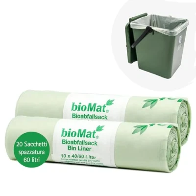 Afbeelding van bioMat 40 60 liter afvalzak, biokunststof