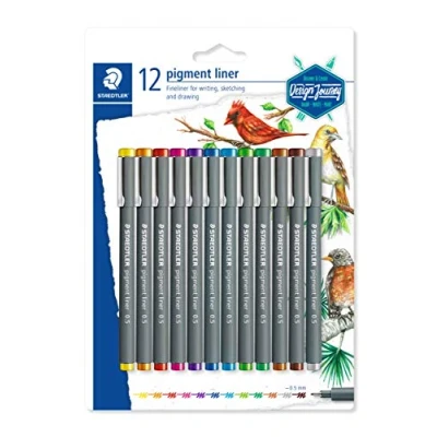 Afbeelding van STAEDTLER Design Journey pigment liner 308 set 12 kleuren