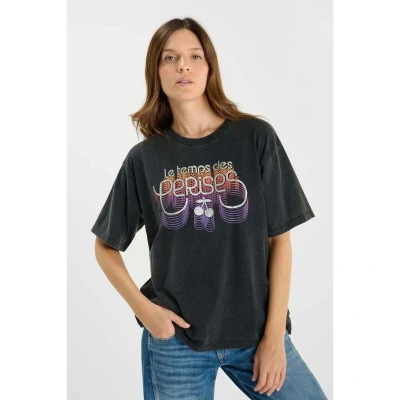 Afbeelding van Le Temps Des Cerises Finode Tshirt print, Dames, Maat: Small, Noir