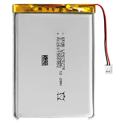 Afbeelding van EEMB lithium polymeerbatterij 3,7 V 3300mAh 675776 Lipo oplaadbare batterij met draad JST connector bevestig de polariteit van het apparaat en voor aankoop