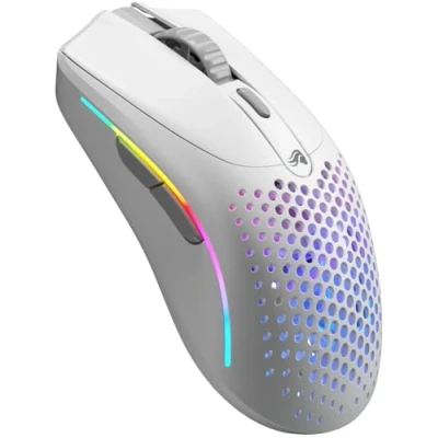 Afbeelding van Glorious Model O 2 Mini Wireless gaming muis superlicht (57 g), tot 210 u batterijduur, duaal draadloos 2,4 Ghz en BlueTooth 5.2, 26K optische sensor, 80M clicks, 6 knoppen, FPS Wit