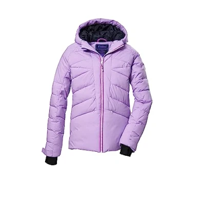 Afbeelding van killtec Meisjes Gewatteerde jas/ski jas met capuchon en sneeuwvanger KSW 116 GRLS SKI QLTD JCKT, light orchid, 176, 39652 000