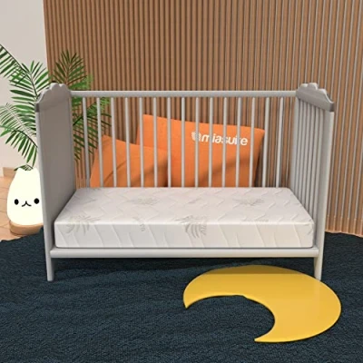 Afbeelding van miasuite i sogni italiani Matras voor wieg Lupin Baby, 50 x 120 cm, hoogte 16 afneembare hoes van polyurethaanschuim, orthopedisch, kinderbed