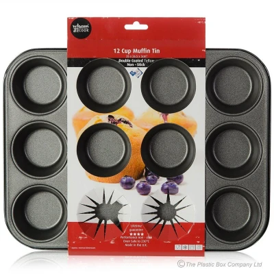 Afbeelding van Wham Baking Molds 12 Cup Muffin Tin Non Stick
