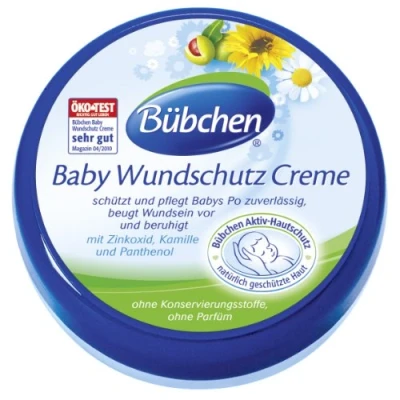 Afbeelding van Bübchen Blaue Line Baby Wondbeschermer crème, verpakking van 2 (2 x 150 ml)