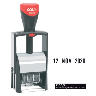 Afbeelding van Datumstempel Colop 2100 Classic 4mm kussen zwart