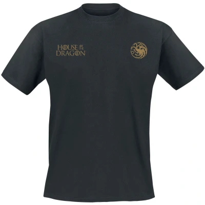 Afbeelding van Game Of Thrones House The Dragon Iron Throne T shirt zwart XL