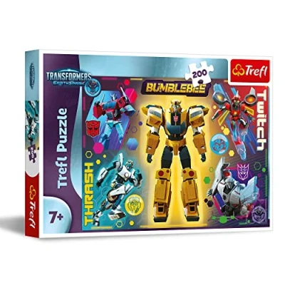 Afbeelding van Trefl Transformers: EarthSpark Puzzel 200 Elementen Kleurrijke Puzzels met Sprookjesfiguren, Transformers, Creatief Vermaak, Leuk voor Kinderen vanaf 7 jaar