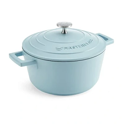 Afbeelding van Braadpan, 20cm 2,5 L Licht Blauw Lichtgewicht Levenslange garantie Geschikt voor inductie MasterClass