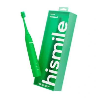 Afbeelding van Hismile Elektrische tandenborstel, 3 poetsmodi, slimme timer, oplaadbare, zacht taps toelopende haren, modusgeheugen (helder groen)