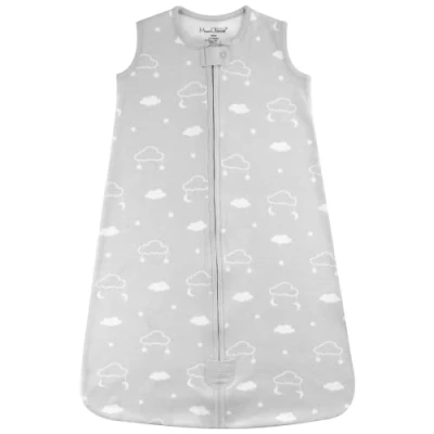 Afbeelding van Mama Cheetah Babyslaapzak 1.0 TOG, biologisch katoenen babydeken, slaapzak met 2 weg rits, het hele jaar door babyslaapzak, wolken, groot (12 18 maanden), 1 pack