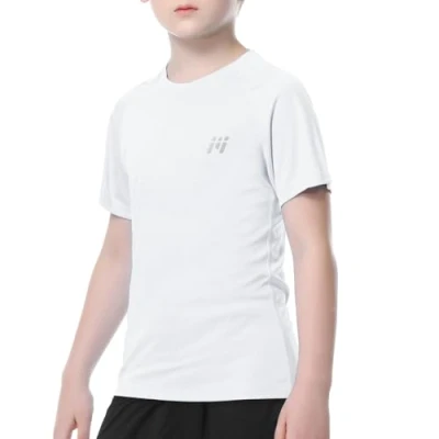 Afbeelding van MEETWEE Jongens Rash Guard Korte Mouw Kids Zwemshirt UV Bescherming UPF 50