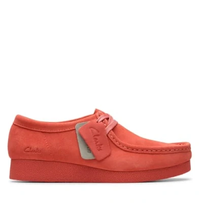 Afbeelding van Clarks Dames WallabeeEVO Sneaker, Coral Suede, 5 UK, Koraal 38 EU