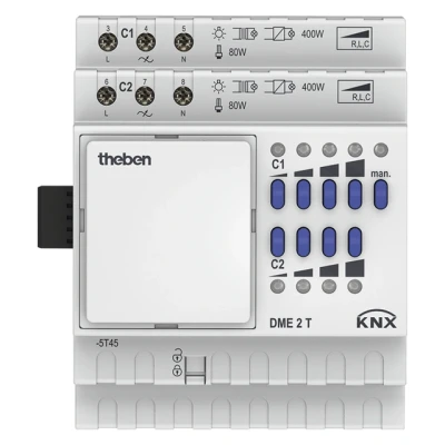 Afbeelding van Theben universele dimactor 2 kanaals uitbreidingsmodule mix2 knx 4930275