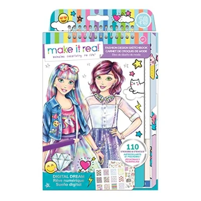 Afbeelding van Make it Real Fashion Design Ontwerpboek: Digitale droom
