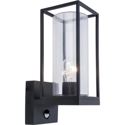Afbeelding van LUTEC Flair Wall Up PIR sensor Matt Zwart