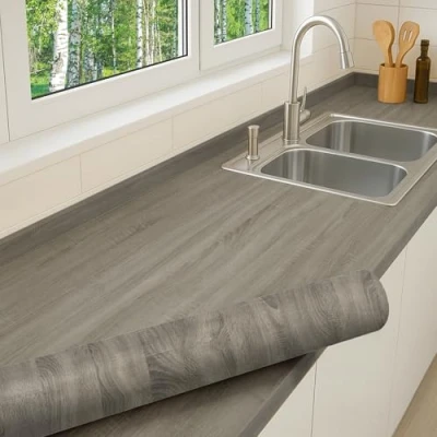 Afbeelding van DIMEX Zelfklevende houtfolie, eikenhout, plakfolie, meubelfolie, decoratiefolie, deurfolie, keukenfolie, kastfolie, tafelfolie, rolbreedte folie 90 cm