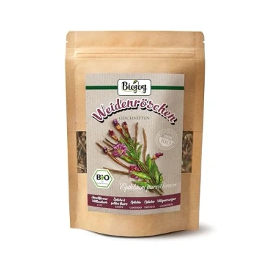 Afbeelding van Biojoy BIO Wilgenroosjes, gedroogd en gesneden (100 g), ideaal voor Wilgenroosjes thee (Epilobium parviflorum)
