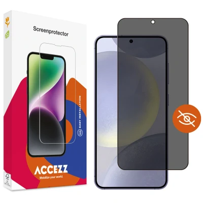 Afbeelding van Screenprotector Samsung Galaxy S24 Plus: Accezz Gehard glas Privacy