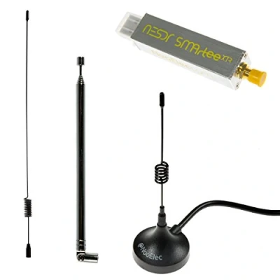 Afbeelding van NooElec NESDR SMArTee XTR Bundle Premium RTL SDR w/Extended Tuning Range, Aluminium Behuizing, Bias Tee, 0.5PPM TCXO, SMA ingang &amp; 3 antennes. RTL2832U E4000 gebaseerde software gedefinieerde