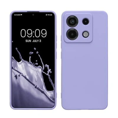 Afbeelding van kwmobile telefoonhoesje geschikt voor Xiaomi Redmi Note 13 Pro 5G / Poco X6 Hoesje smartphone Precisie camera uitsnede In lavendel