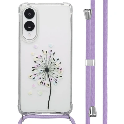 Afbeelding van imoshion Hoesje Geschikt voor Samsung Galaxy S25 Edge Design met Koord Sandstone Dandelion
