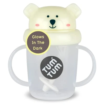 Afbeelding van TUM Tippy Up Free Flow Sippy Cup (geen ventiel), voor peuters, BPA vrij (Pete Polar Bear 200ml)