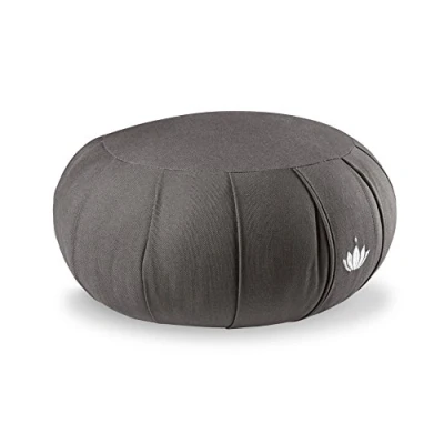 Afbeelding van Lotuscrafts Zafu Kussen Kapok Delight zithoogte 15 cm meditatiekussen yogakussen met kapokvulling wasbare hoes van biologisch katoen Yoga