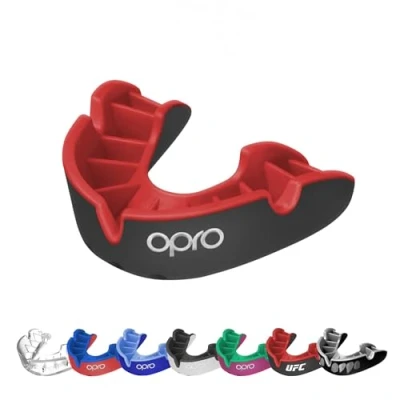 Afbeelding van OPRO Gebitsbeschermer Self Fit Silver Edition V2 Zwart/Rood Junior
