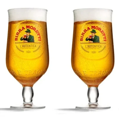 Afbeelding van Birra Moretti Bierglas 250 ml 2 stuks