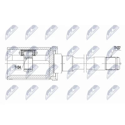 Afbeelding van Homokineet reparatie set, aandrijfas NTY NPW BM 063