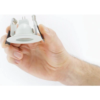Afbeelding van Integral Evofire Mini Inbouwspot Ø6.4cm Wit IP65 Zaagmaat 4.5cm Voor MR11 GU4 of PAR11 GU10 Ø3.5cm