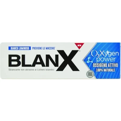 Afbeelding van BLANX tandpasta O3x, tandpasta, bleken, polijsten, natuurlijke met actieve zuurstof, natuurlijk vlechtwerk, 75 ml, 1
