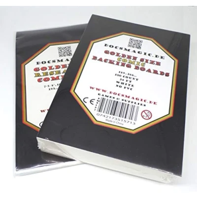 Afbeelding van Docsmagic.de 100 Golden Size Resealable Comic Bags + Backing Boards Combo Pack 193 x 266 mm