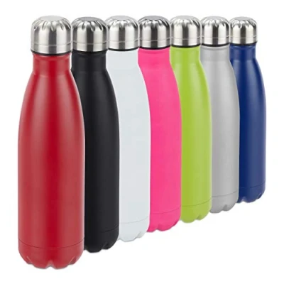 Afbeelding van relaxdays Thermosfles drinkfles thermosbeker isolerend isoleerfles 0,5 liter rood