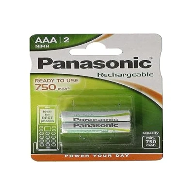Afbeelding van Panasonic oplaadbare batterij micro / AAA oplaadbaar tot 1600 keer, dubbele blister