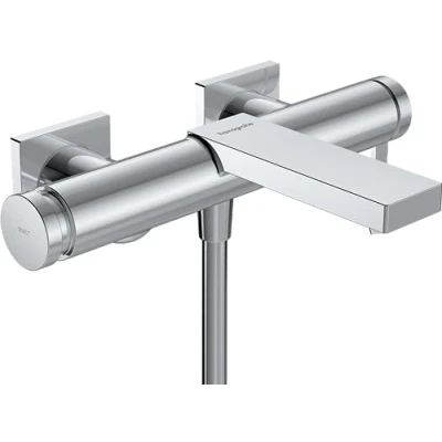 Afbeelding van Hansgrohe hg bath mixer wall mounted tecturis e chrome 73420000