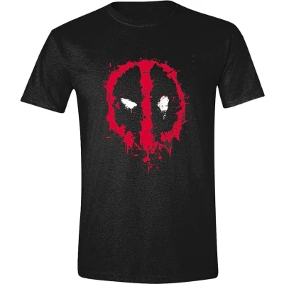 Afbeelding van PCMerch Deadpool Splat Logo Heren Tshirt M Zwart