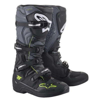 Afbeelding van Alpinestars 2024 Tech 5 Crosslaarzen Zwart / Grijs Fluor Geel maat 45.5
