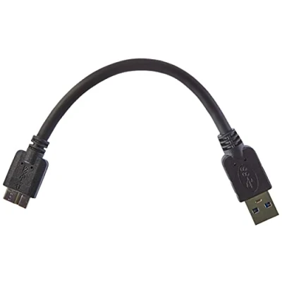Afbeelding van System S Korte Micro USB 3.0 kabel (USB B) datakabel oplaadkabel 10 cm voor Samsung Galaxy Note 3